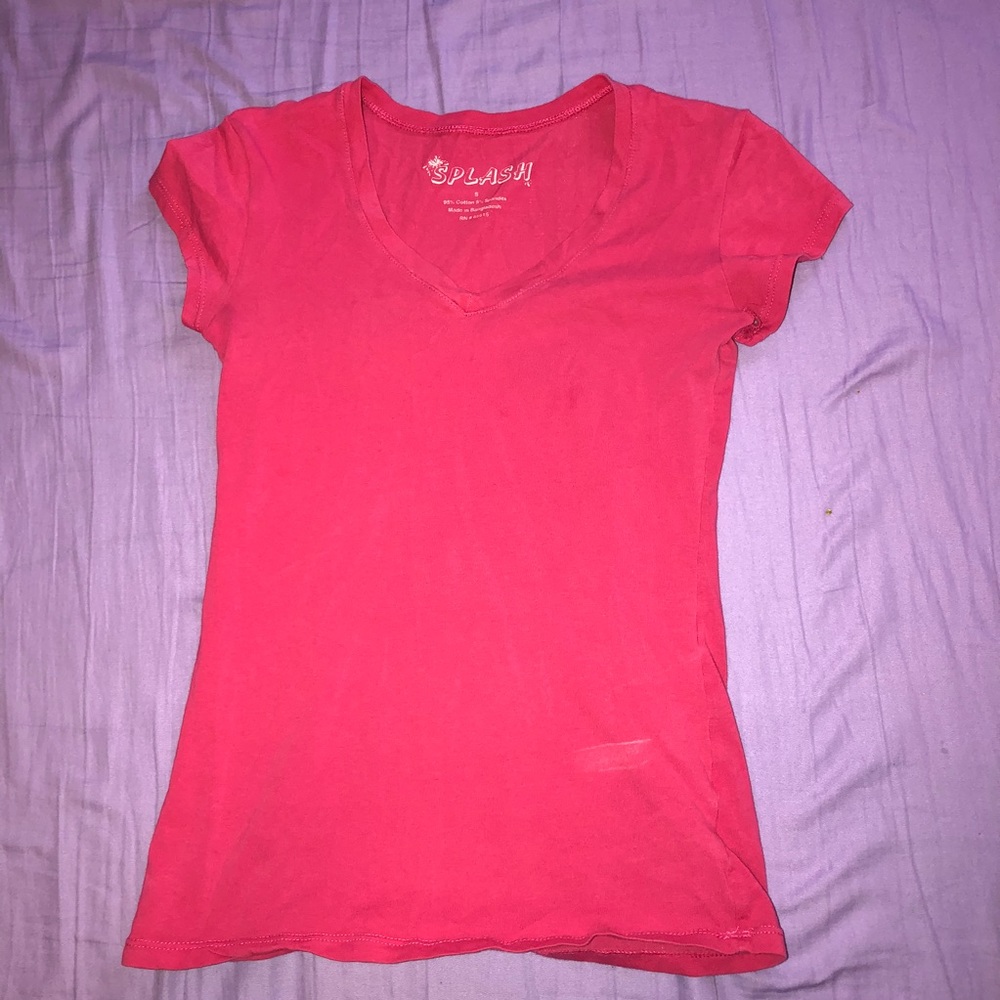 Pink V-Neck